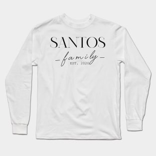 Santos Family EST. 2020, Surname, Santos Long Sleeve T-Shirt